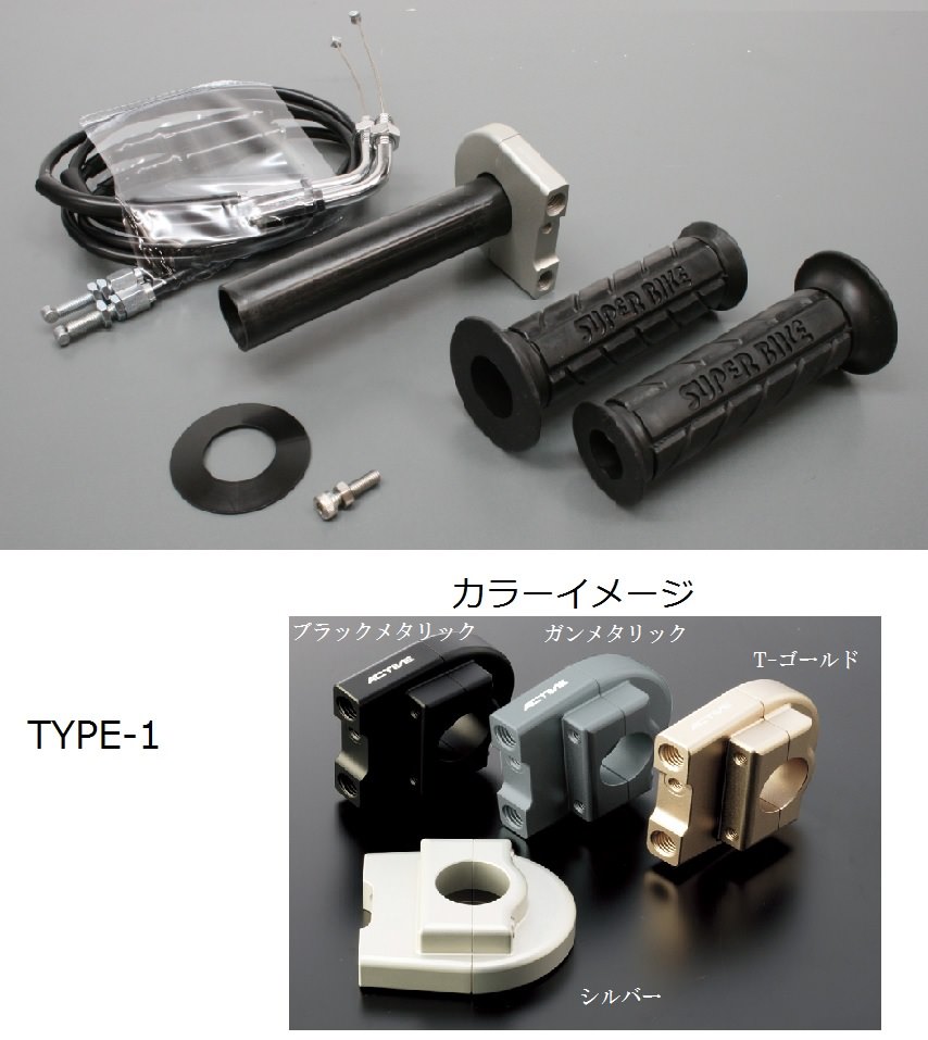 スロットルキット ホルダー タイプ1/ブラックメタリック 巻取Φ42