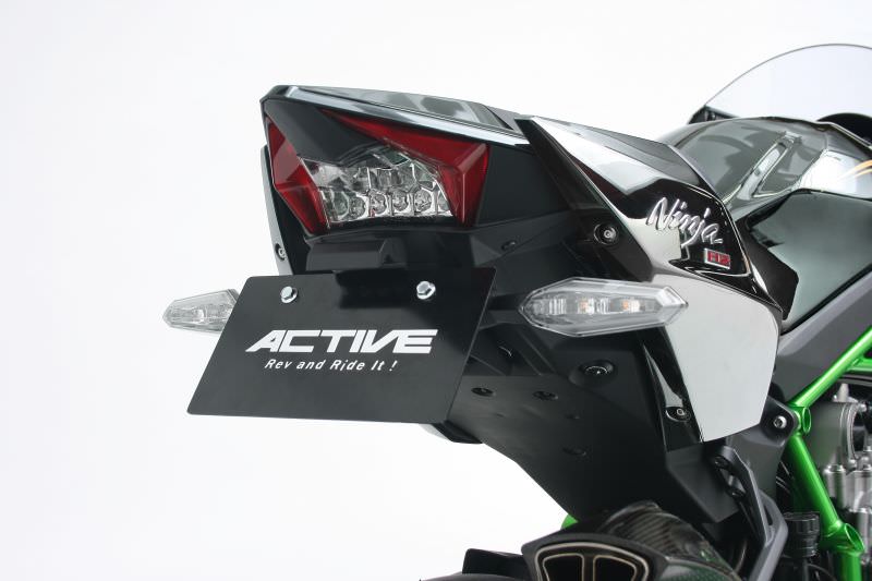 フェンダーレスキット ブラック LEDナンバー灯付 ACTIVE（アクティブ） Ninja H2（ABS）15〜18年