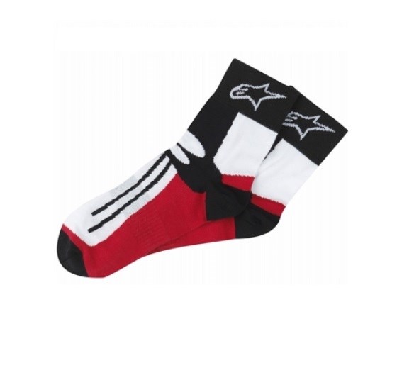 RACING ROAD ショートソックス 30 BLACK-RED S/Mサイズ アルパインスターズ（alpinestars）