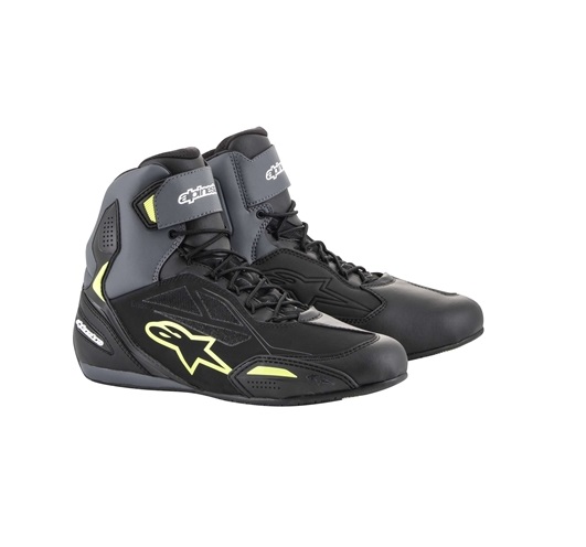 FASTER 3 DRYSTAR(R) ライディングシューズ 175 BLACK GRAY YELLOW FLUO 9.5/27.0cm アルパインスターズ（alpinestars）