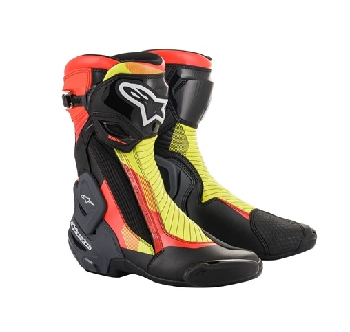 SMX PLUS V2 ブーツ 1351 BLACK RED FLUO YELLOW FLUO GRAY 41/26.0cm アルパインスターズ（alpinestars）