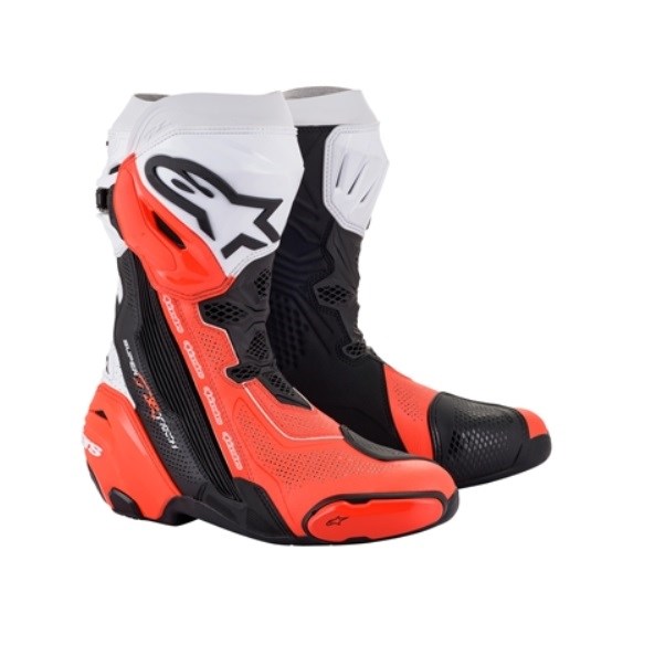 SUPERTECH R VENTED（レーシングブーツ） 124 BLACK WHITE RED FLUO 39/25.0cm アルパインスターズ（alpinestars）