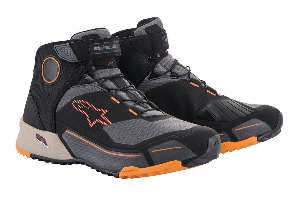 CR-X DRYSTAR RIDING（CR-X ドライスターライディングシューズ）1284 BLACK LIGHT BROWN ORANGE 7/25.0cmサイズ アルパインスターズ（alpinestars）