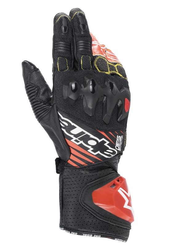 GP TECH V2 グローブ 1231 BLACK WHITE RED FLUO Lサイズ アルパインスターズ（alpinestars）