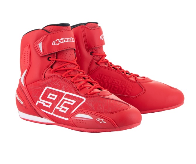 AUSTIN ライディングシューズ 3012 BRIGHT RED WHITE 9.5/27.0cm アルパインスターズ（alpinestars）