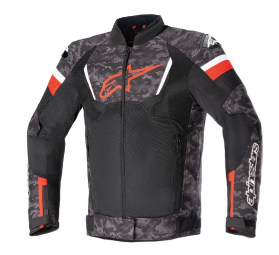 T-GP IGNITION エアージャケット ASIA 981DIGITAL CAMO BLACK BRIGHT RED Sサイズ アルパインスターズ（alpinestars）