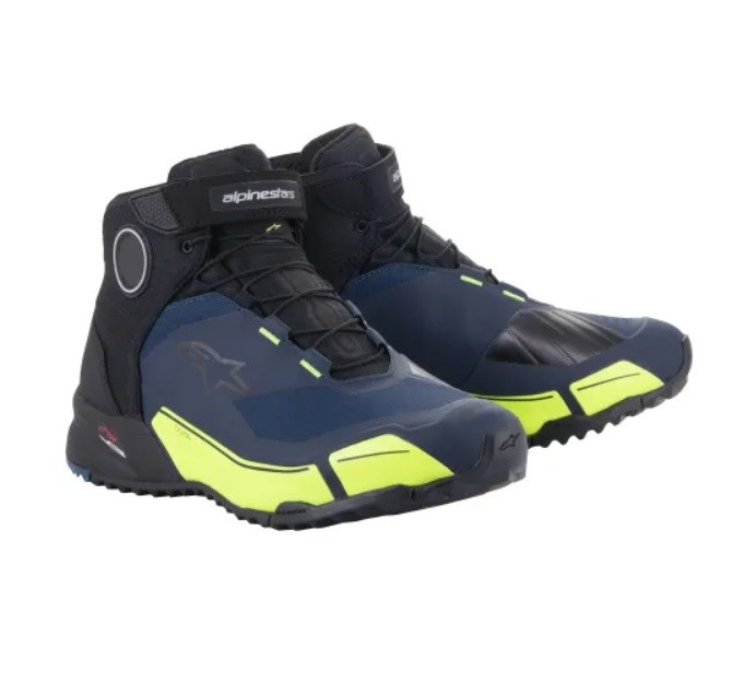 CR-X DRYSTAR RIDING SHOES（ライディングシューズ） 1705 BLACK DARK BLUE YELLOW FLUO 7/25.0cm アルパインスターズ（alpinestars）