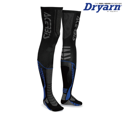 AC-21693 LEG PRO ソックス ブラック×ブルー L-XL（27.0-28.5）サイズ アチェルビス（ACERBIS）