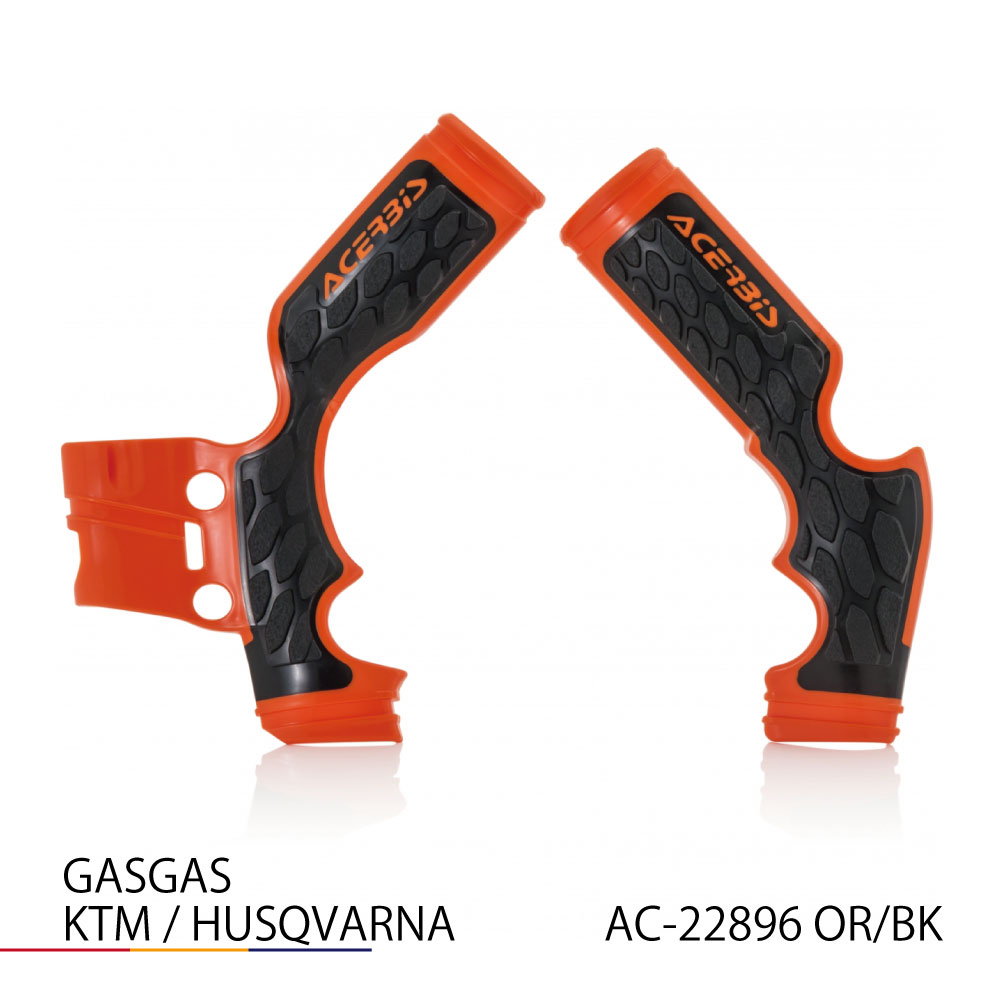 X-GRIPフレームプロテクター KTM HUSQVARNA GAS GAS ORANGE/BLACK アチェルビス（ACERBIS）