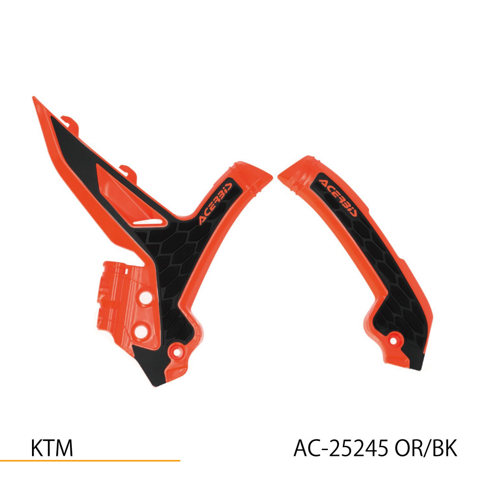 AC-25245 X-GRIPフレームプロテクター KTM SX250/F ’23 ORANGE/BLACK アチェルビス（ACERBIS）