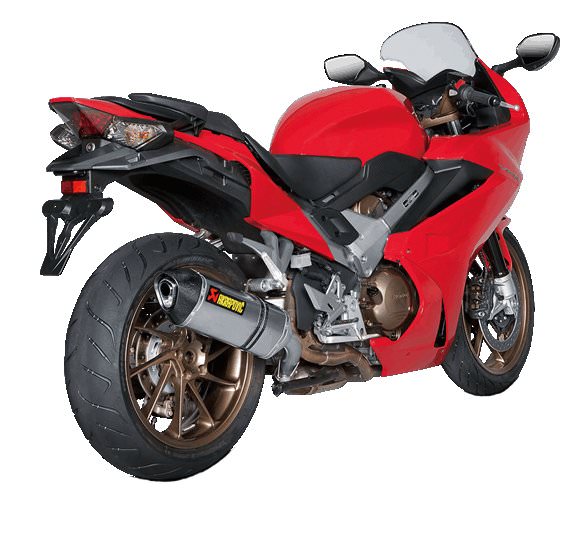 e1仕様 スリップオン ヘキサゴナル チタン AKRAPOVIC（アクラポヴィッチ） VFR800F（14年）