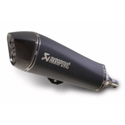 e1タイプスリップオンマフラー（ステンレス/ブラック） AKRAPOVIC（アクラポヴィッチ） MP3 400RST/400/400LT（08〜13年）