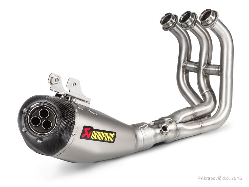 政府認証マフラー レーシング ライン（3-1） チタン AKRAPOVIC（アクラポヴィッチ） TRACER900 ABS（15〜19年）