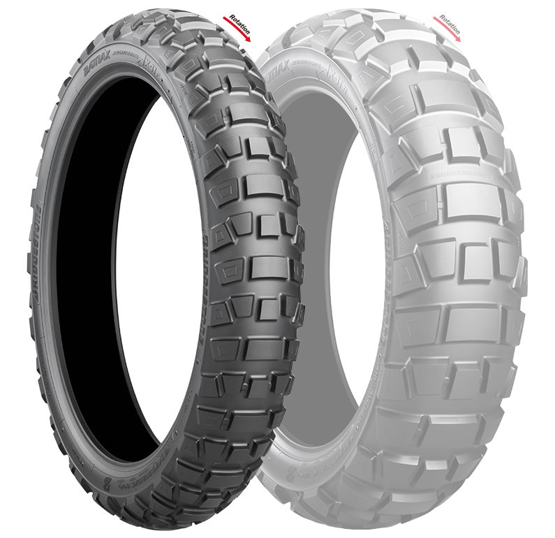 BATTLAX ADVENTURECROSS AX41 100/90-19 M/C 57Q フロント用 WT/TL BRIDGESTONE（ブリヂストン）