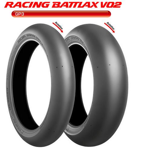 RACING BATTLAX（レーシングバトラックス） V02FZ フロント 90/580R17 TL ミディアム GP3専用 BRIDGESTONE（ブリヂストン）