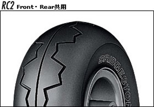 LEISURE（レジャー） RACING RC2 3.00-4 W 前後共通（ポケバイ用オンロード） BRIDGESTONE（ブリヂストン）