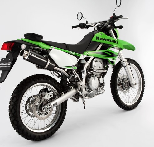 SS300カーボンマフラー アップタイプ フルエキ BEAMS（ビームス） KLX250（BK-LX250S）