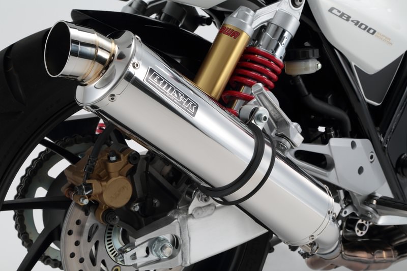 R-EVOステンレスマフラー スリップオン 政府認証 BEAMS（ビームス） CB400SF・SB（EBL-NC42）