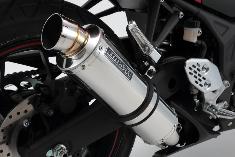 R-EVOステンレスマフラー スリップオン 政府認証 BEAMS（ビームス） YZF-R3（EBL-RH07J/2BL-RH13J）〜2018年