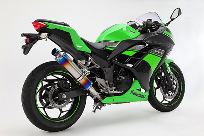 R-EVOヒートチタン スリップオンマフラー 政府認証 BMS-R（ビームス） Ninja250（ニンジャ）（13〜17年）