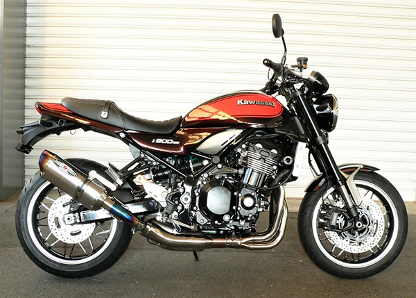 NASSERT Evolution Type2 政府認証適合 スリップオンマフラー クリアチタンサイレンサー仕様 BEET（ビート） Z900RS（18年）