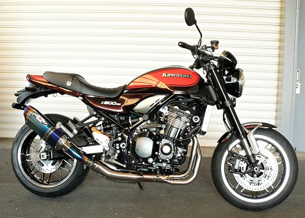 NASSERT Evolution Type2 政府認証適合 スリップオンマフラー ブルーチタンサイレンサー仕様 BEET（ビート） Z900RS（18年）