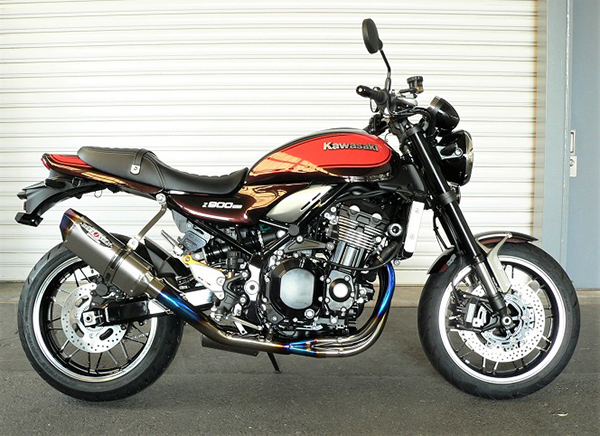 NASSERT Evolution Type2 3D UP 政府認証適合 フルエキゾーストマフラー クリアチタンサイレンサー仕様 BEET（ビート） Z900RS（18年）