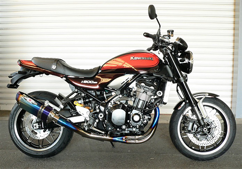 NASSERT Evolution Type2 3D STD 政府認証適合 フルエキゾーストマフラー ブルーチタンサイレンサー仕様 BEET（ビート） Z900RS（18年）