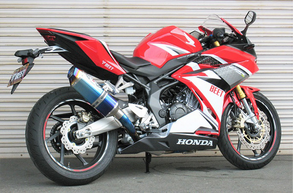 NASSERT Evolution Type2 フルエキゾーストマフラー クリアチタンサイレンサー仕様 BEET（ビート） CBR250RR（17年）