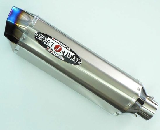 NASSERT（ナサート）REvo Type2 400mm 汎用 レーシングサイレンサー クリアチタン（右出し用） BEET（ビート）