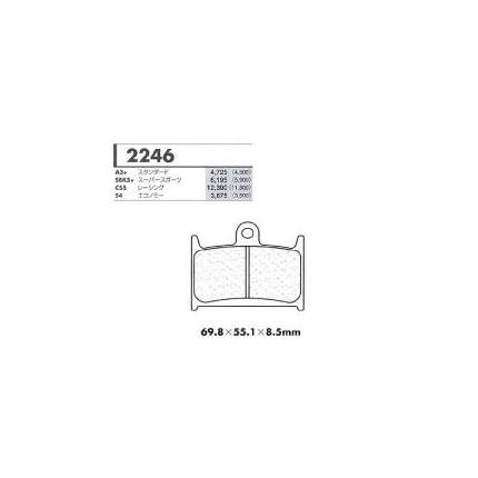 A3+スタンダード用 フロントブレーキパッド カーボンロレーヌ（CARBONE LORRAINE） RF900R 年式:94-