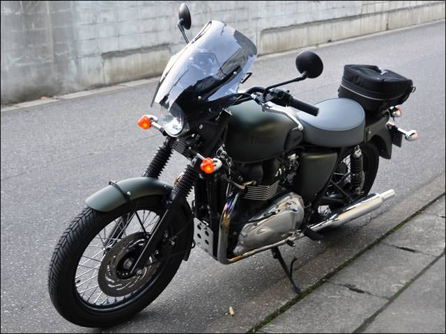 ガイラシールド Mサイズ スモーク CHIC DESIGN（シックデザイン） TRIUMPH Bonneville T100 Steve McQueen SE（12年）