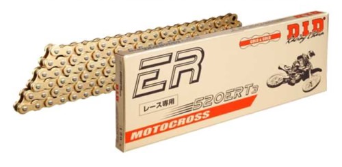 ERT3シリーズ 520ERT3-96L RJ（クリップ） ノンシールチェーン ゴールド色 DID（ダイドー）