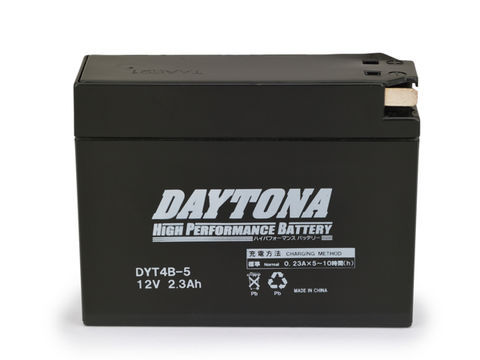 ハイパフォーマンス メンテナンスフリー バッテリー DYT4B-5（YT4B-BS・GT4B-5互換） DAYTONA（デイトナ） ビーノ（VINO）