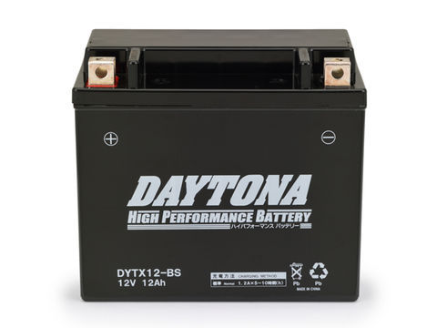 ハイパフォーマンス メンテナンスフリー バッテリー DYTX12-BS（YTX12-BS互換） DAYTONA（デイトナ） ゼファー750（ZEPHYR）91〜00年/05年〜