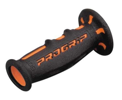 PRO GRIP（プログリップ）スーパーバイクグリップ 601タイプ エンド貫通 耐震ゲル ブラック/オレンジ DAYTONA（デイトナ）