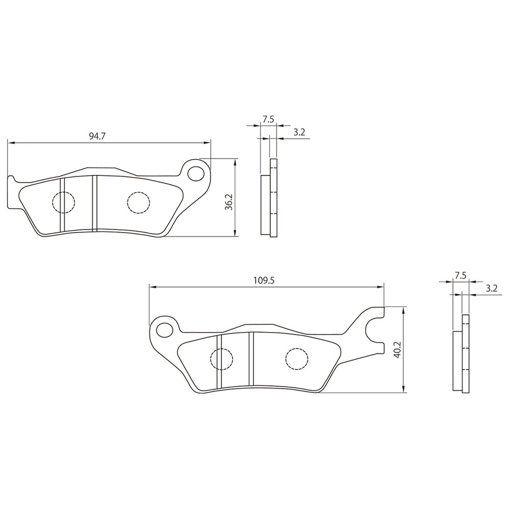 赤パッド（ブレーキパッド）フロント用 DAYTONA（デイトナ） GSX-S125（18〜19年）