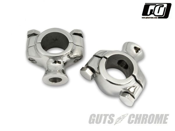 フランダース スタイルショートライザー 1インチハンドル用 GUTS CHROME（ガッツクローム）