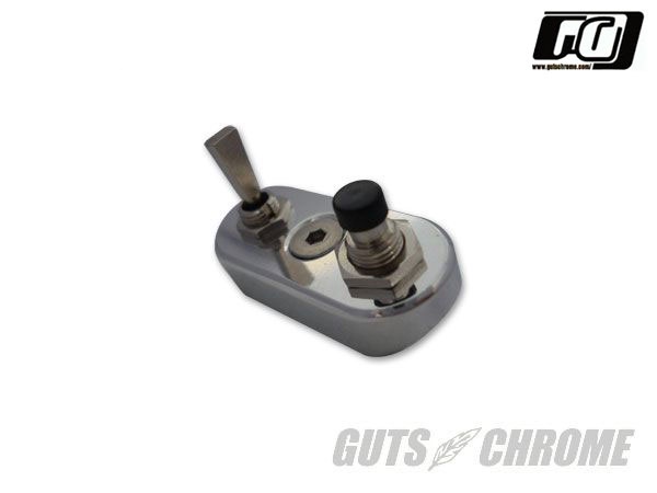 5100-6004 2穴スイッチボックスアッシー クローム GUTS CHROME（ガッツクローム）