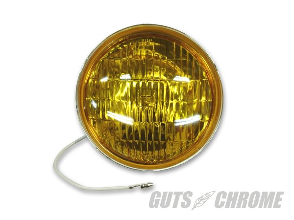 ビンテージスタイルフォグライト用H3バルブユニット アンバーレンズ GUTS CHROME（ガッツクローム）