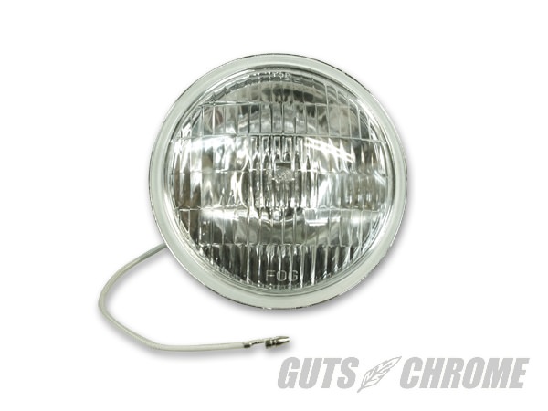 ビンテージスタイルフォグライト用H3バルブユニット クリアレンズ GUTS CHROME（ガッツクローム）