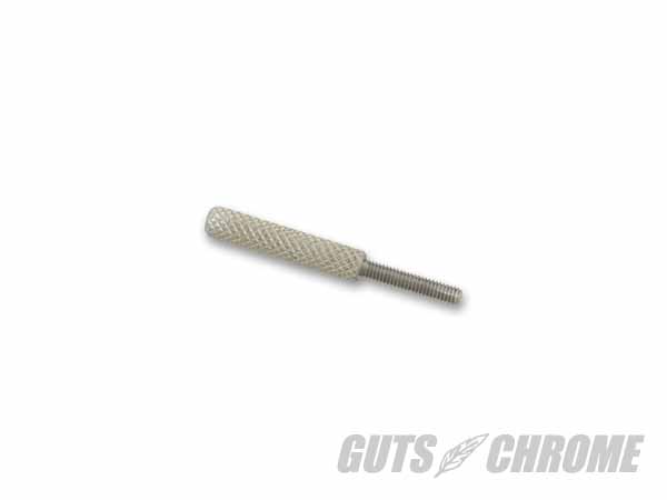 S&S Eキャブ用ステンレスローレットアイドルスクリュー GUTS CHROME（ガッツクローム）