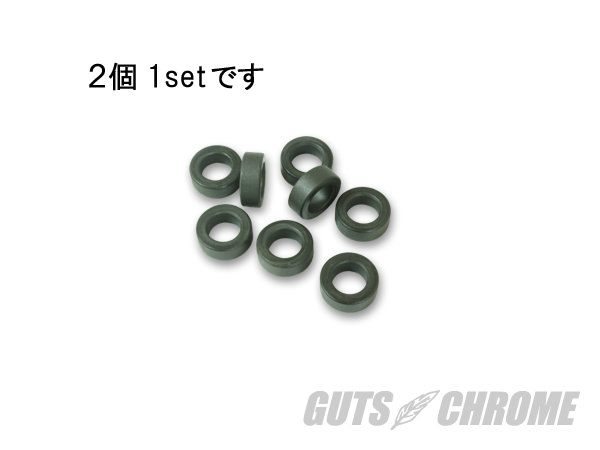 3/8×6mm 汎用スペーサーパーカライズド（2個入り） GUTS CHROME（ガッツクローム）