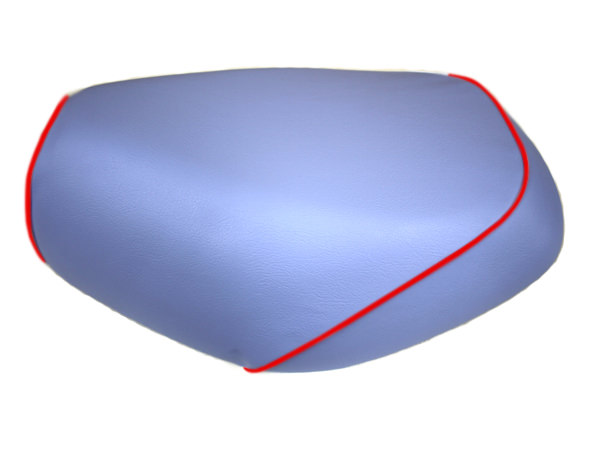 張替タイプ 国産シートカバー ライトブルー/赤パイピング GRONDEMENT（グロンドマン） スクーピー（AF55）