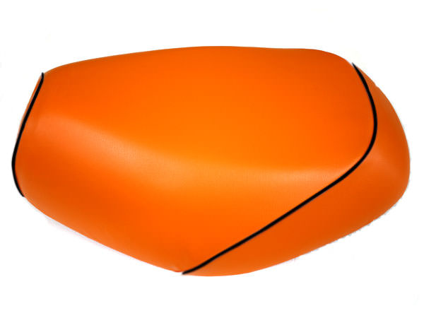 張替タイプ 国産シートカバー オレンジ/黒パイピング GRONDEMENT（グロンドマン） シャリィ（CHALY）角ライト12V