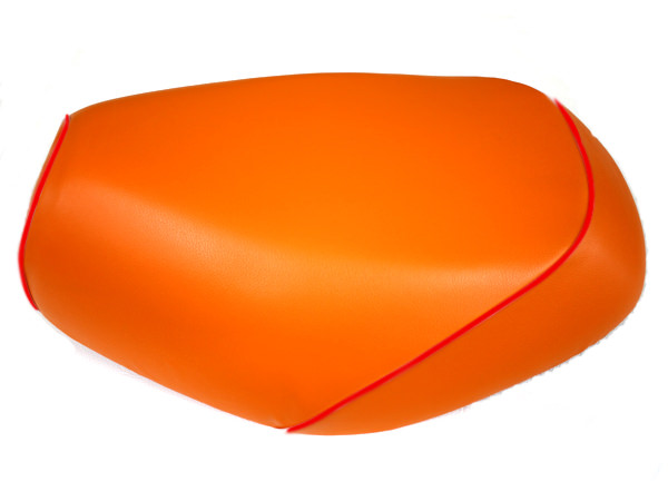 張替タイプ 国産シートカバー オレンジ/赤パイピング GRONDEMENT（グロンドマン） シャリィ（CHALY）角ライト12V