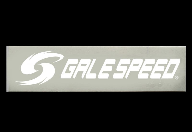 GALE SPEED 抜き文字ステッカー ホワイト 180mm  GALE SPEED（ゲイルスピード）