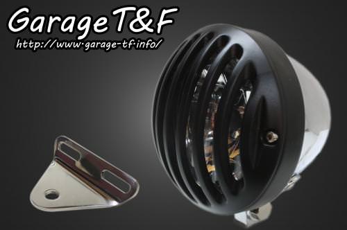4.5インチバードゲージヘッドライト（メッキ/ブラック）&ライトステー（タイプA）キット ガレージT&F ドラッグスター250（DRAGSTAR）