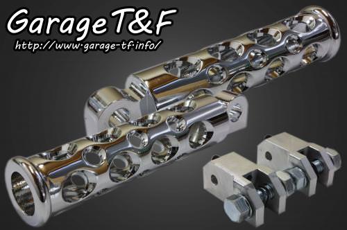 コンバットフットペグ（メッキ） リアセット ガレージT&F シャドウ400（SHADOW）〜00年