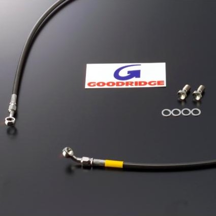 ビルドアライン ボルトオンブレーキホースキット フロント用 Wダイレクト クリア スモークホース GOODRIDGE（グッドリッジ） GSR750（ABS不可）11〜14年